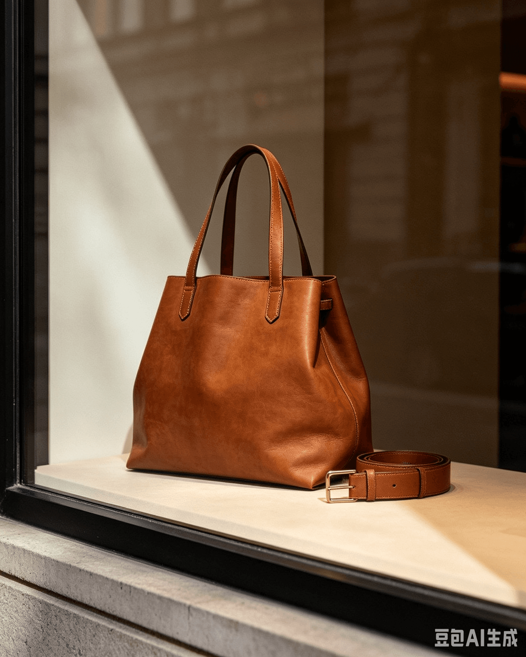 Handcrafted leather pieces at rest