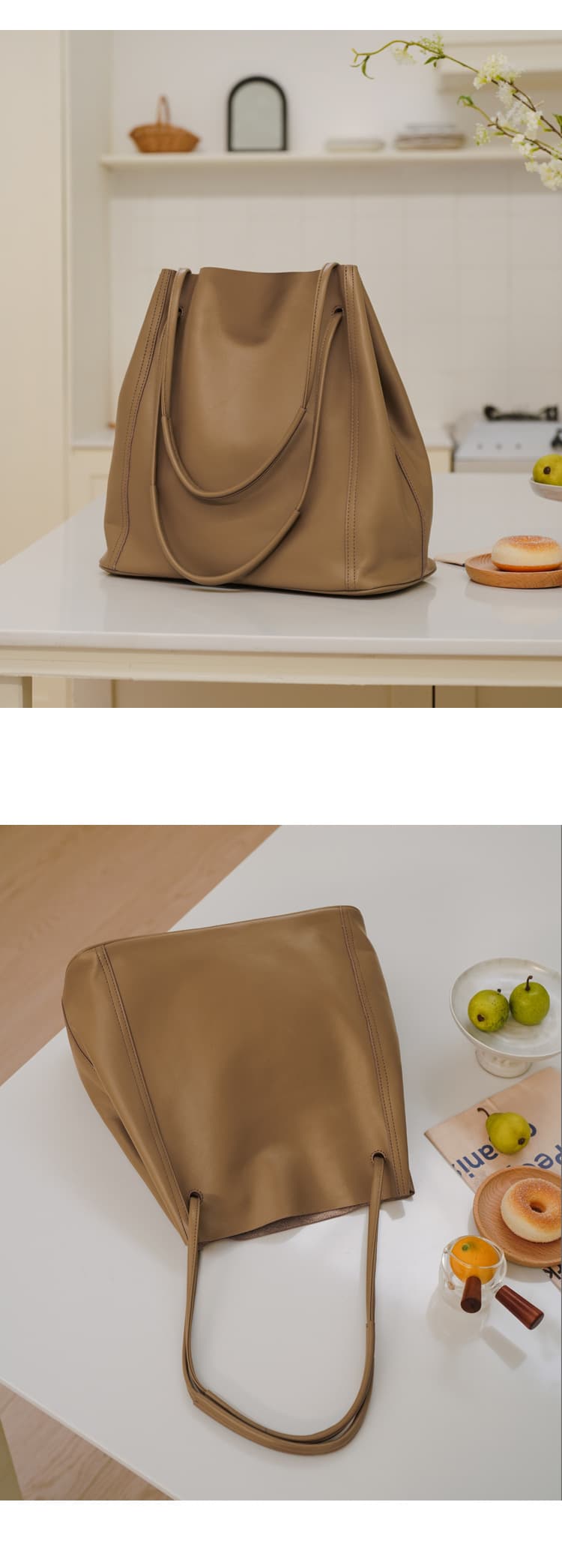Roan Leather Bucket